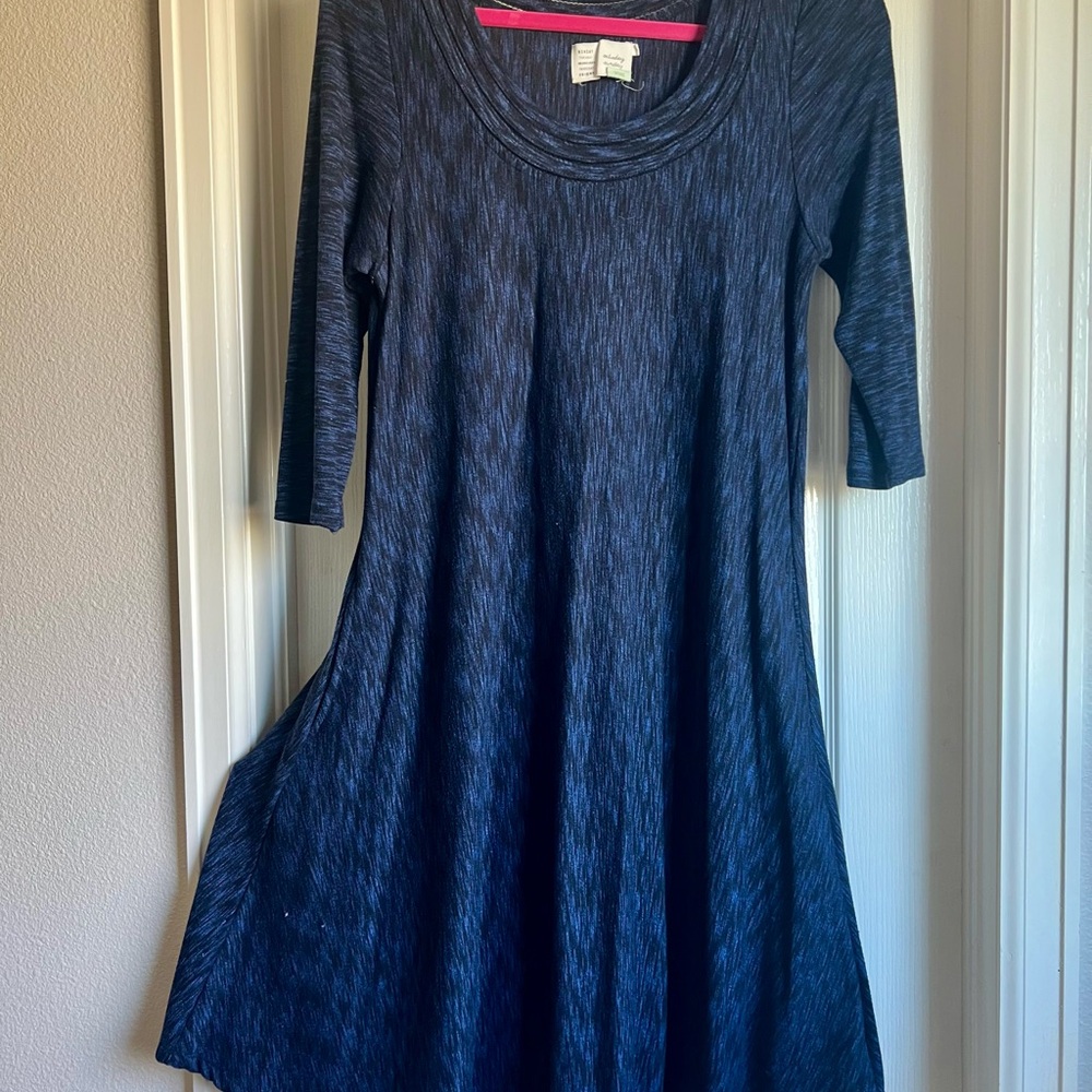 Elegant Navy Blue Women's Dress